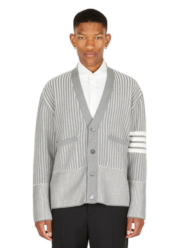 Photo: Stripe Cardigan in Grey