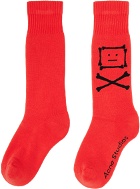 Acne Studios Red Crossbones Socks