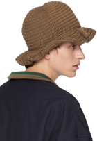 kolor Taupe Ruffled Bucket Hat