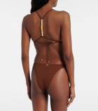 ViX Paula Hermanny Harper beaded bikini bottoms