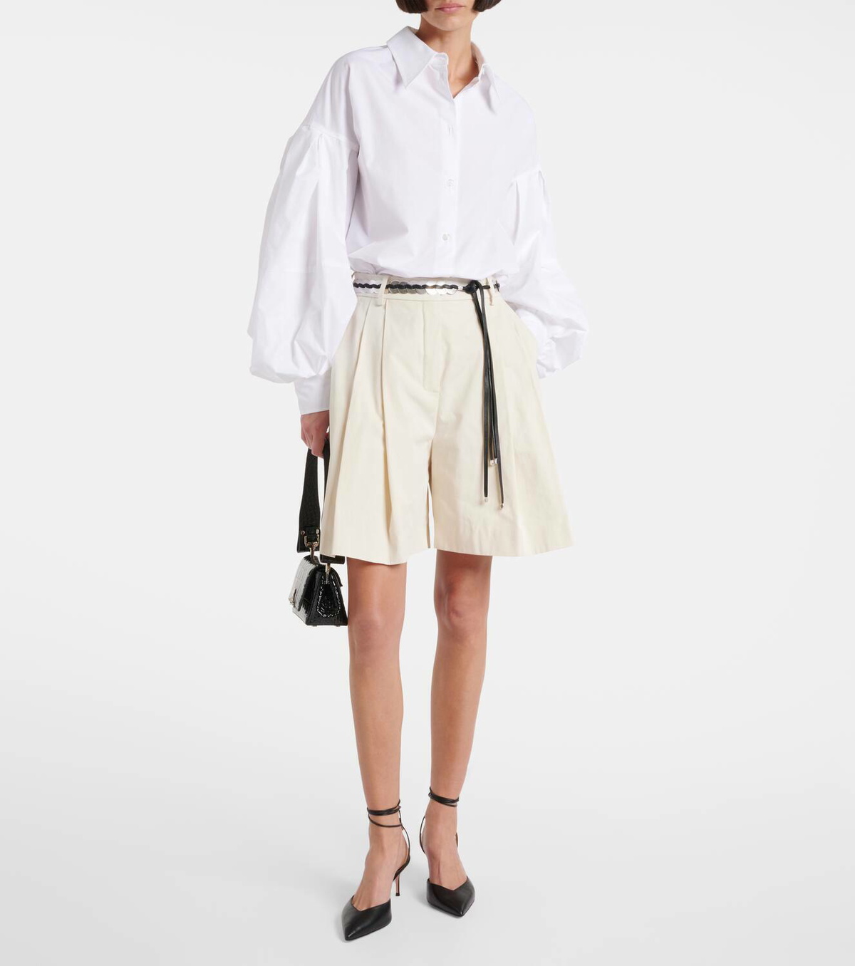 Nina Ricci Cotton canvas shorts