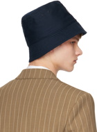 Valentino Garavani Navy VLogo Bucket Hat