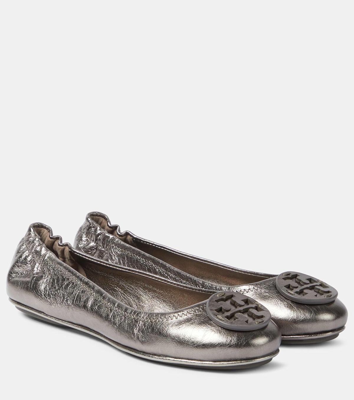 Tory Burch Minnie metallic leather ballet flats Tory Burch