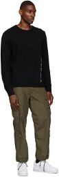 Helmut Lang Black Cozy Logo Sweater