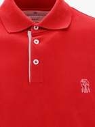 Brunello Cucinelli   Polo Shirt Red   Mens