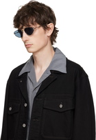 Jil Sander Silver Oliver Peoples 'Edition 5' Aviator Sunglasses