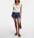 Rixo Melisa embroidered cotton blouse