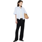 Maison Margiela Blue Short-Sleeved Shirt