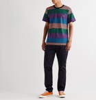 Adsum - Candy Logo-Embroidered Striped Cotton-Jersey T-Shirt - Multi