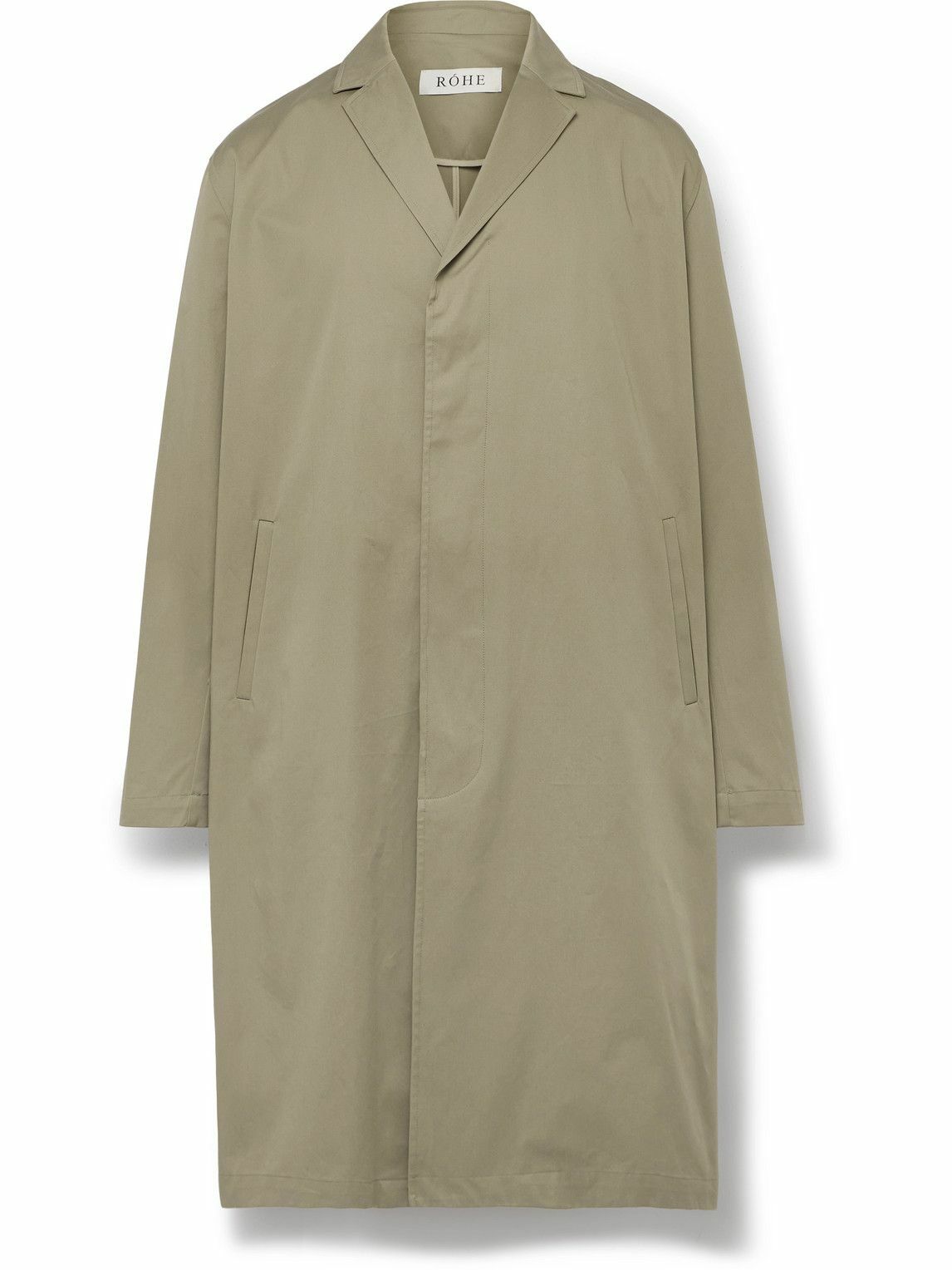 RÓHE - Cotton-Gabardine Trench Coat - Green