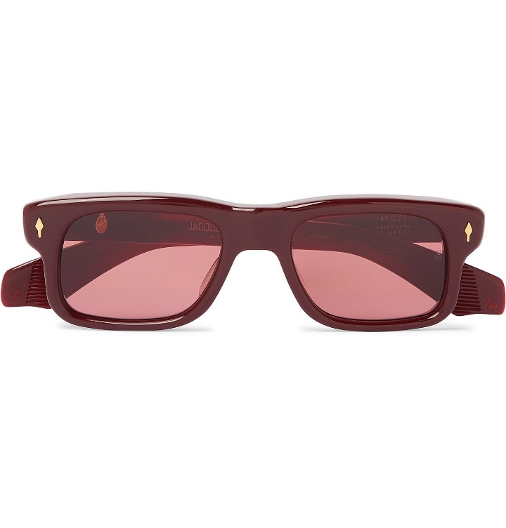 Photo: Jacques Marie Mage - Saint Square-Frame Acetate Sunglasses - Pink