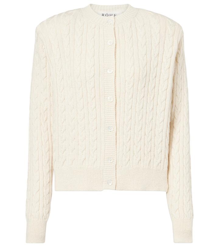 Photo: Róhe Cable-knit cotton and wool cardigan