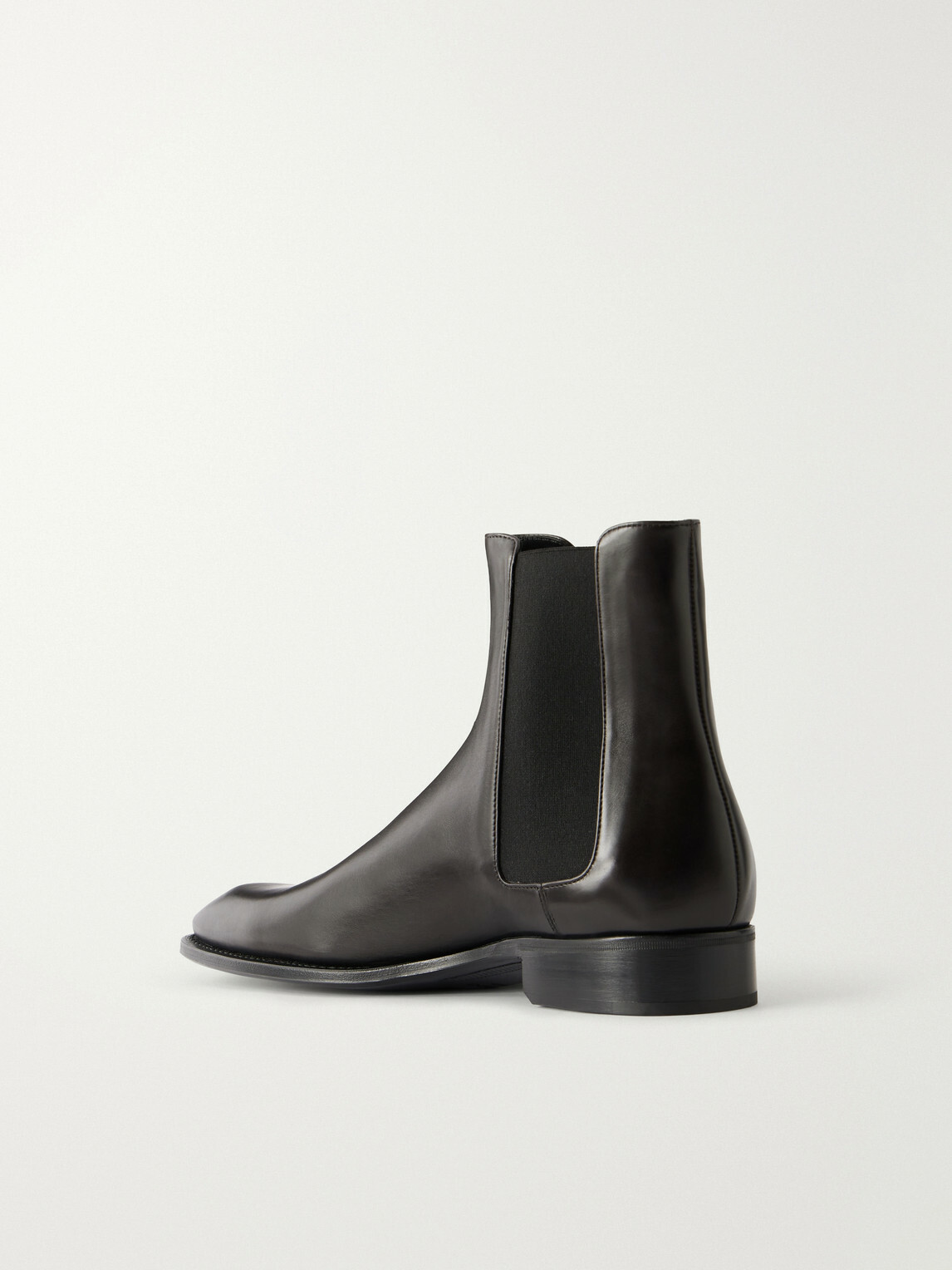 SAINT LAURENT - Aurelien Leather Chelsea Boots - Brown