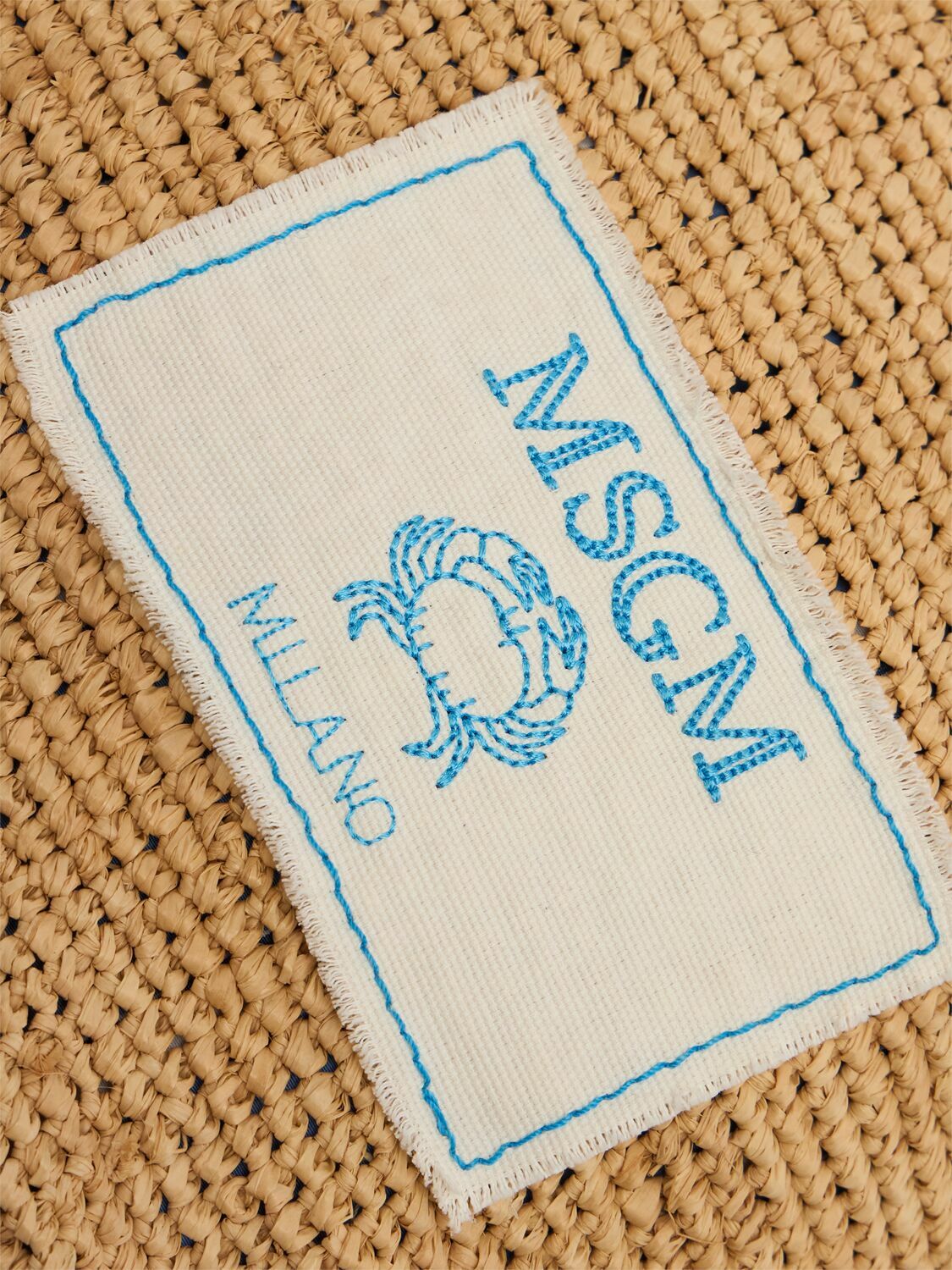 MSGM Raffia Tote Bag MSGM