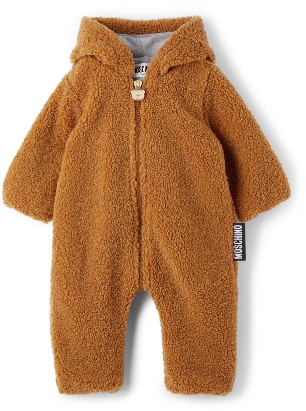Photo: Moschino Baby Brown Teddy Bear Jumpsuit