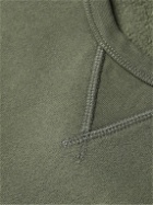 Hartford - Garment-Dyed Cotton-Jersey Sweatshirt - Green