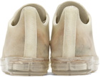 Rick Owens Beige Transparent Sneakers
