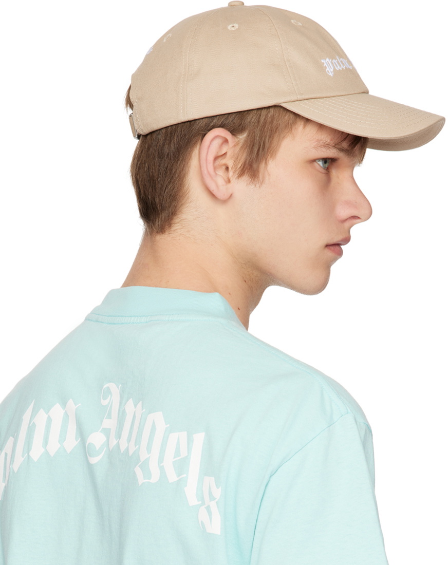 Palm Angels Beige Classic Cap Palm Angels