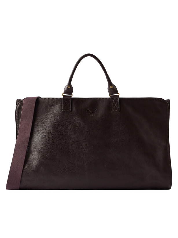 Photo: Bennett Winch - Trifold Leather Suit Carrier - Brown