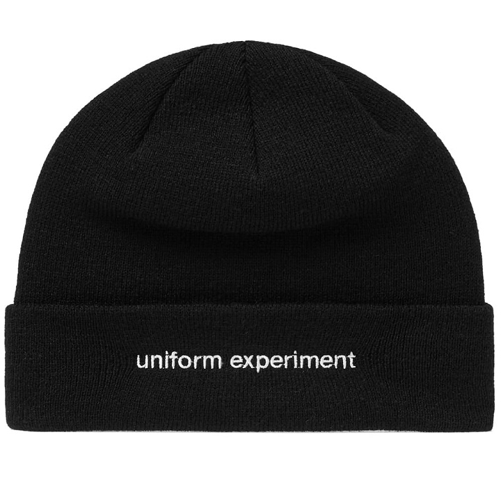 Photo: Uniform Experiment Authentic Logo Knit Beanie