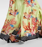 Dolce&Gabbana Capri printed silk satin shirt dress