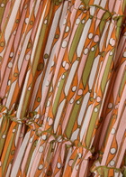LA Double J Nymph Printed Tiered Stretch-tulle Maxi Dress Pink