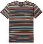 RRL - Slim-Fit Striped Cotton-Jacquard T-Shirt - Multi