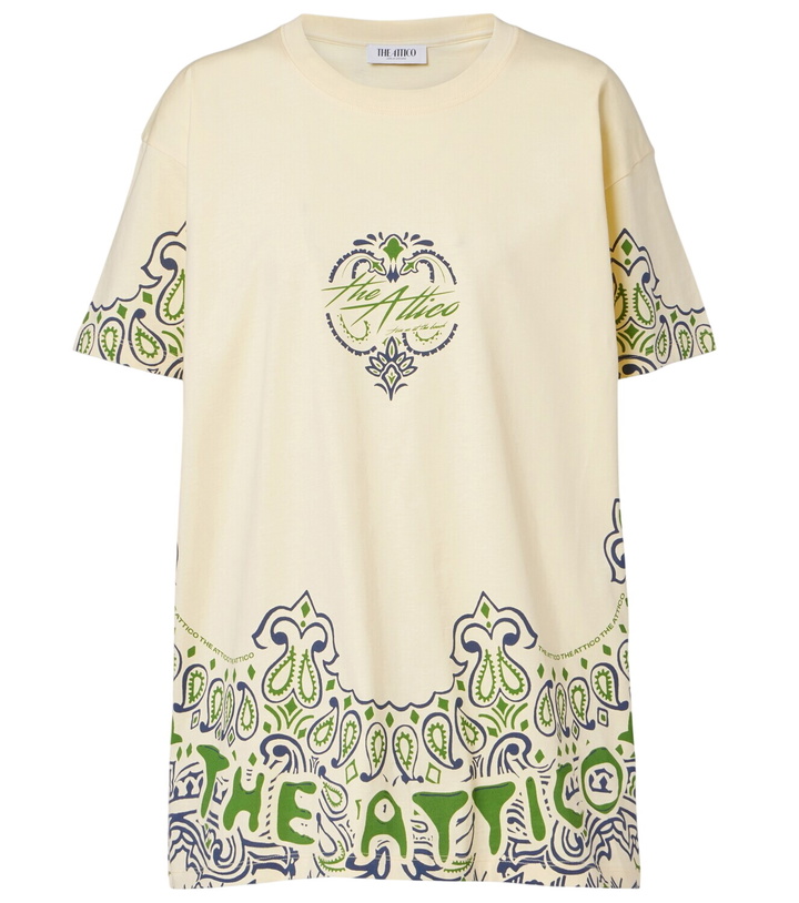 Photo: The Attico Bandana oversized cotton jersey T-shirt