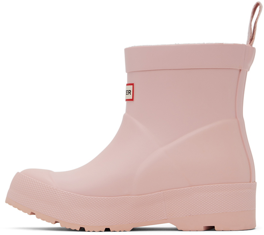 Hunter Kids Pink Play Little Kids Rain Boots