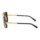 Dita Black and Gold Mach-One Sunglasses