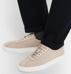 Grenson - Perforated Nubuck Sneakers - Men - Off-white