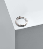 Mateo 14kt white gold single hoop earring