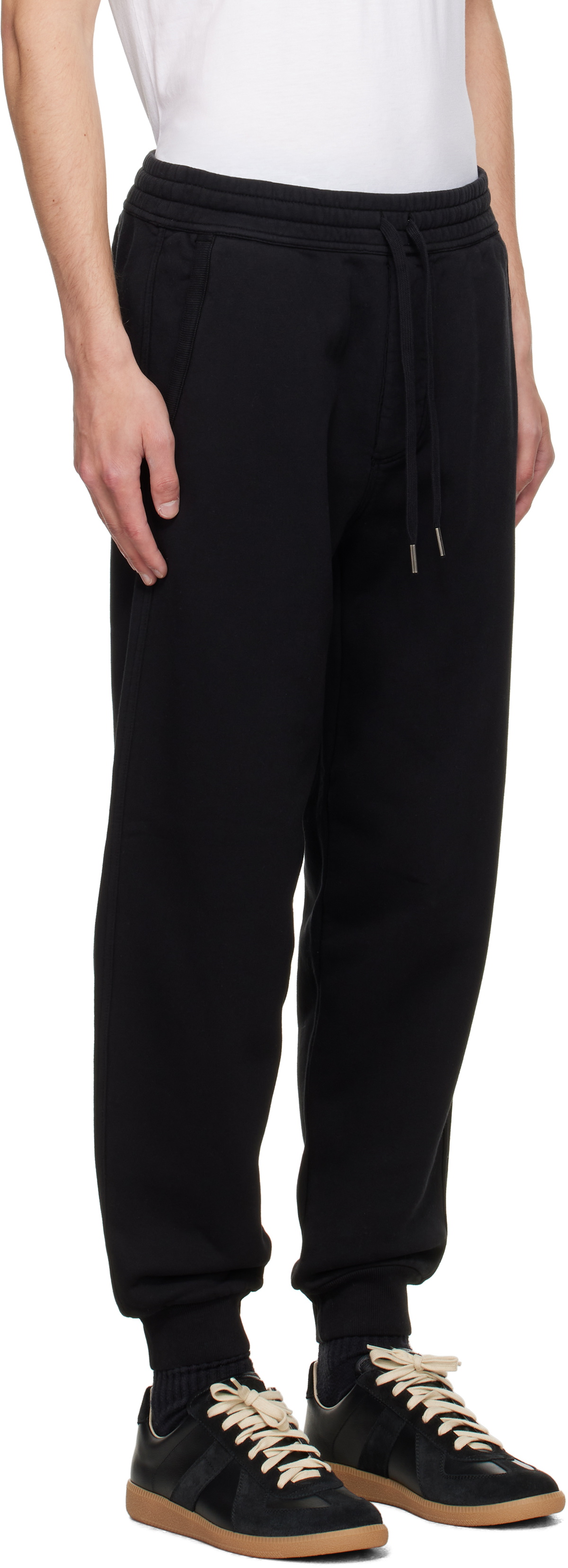 TOM FORD Black Cotton Fleece Sweatpants