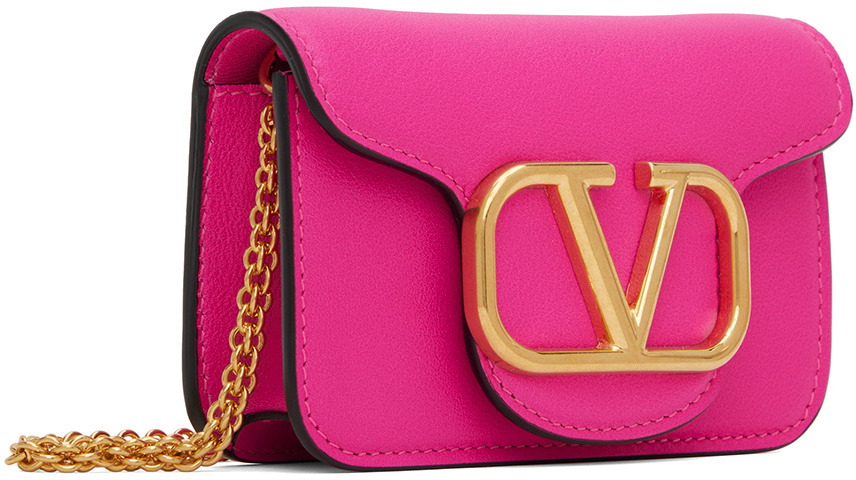 Valentino Garavani Loco Micro Shoulder Bag in Pink