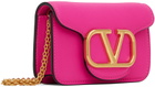 Valentino Garavani Pink Micro Locò Shoulder Bag