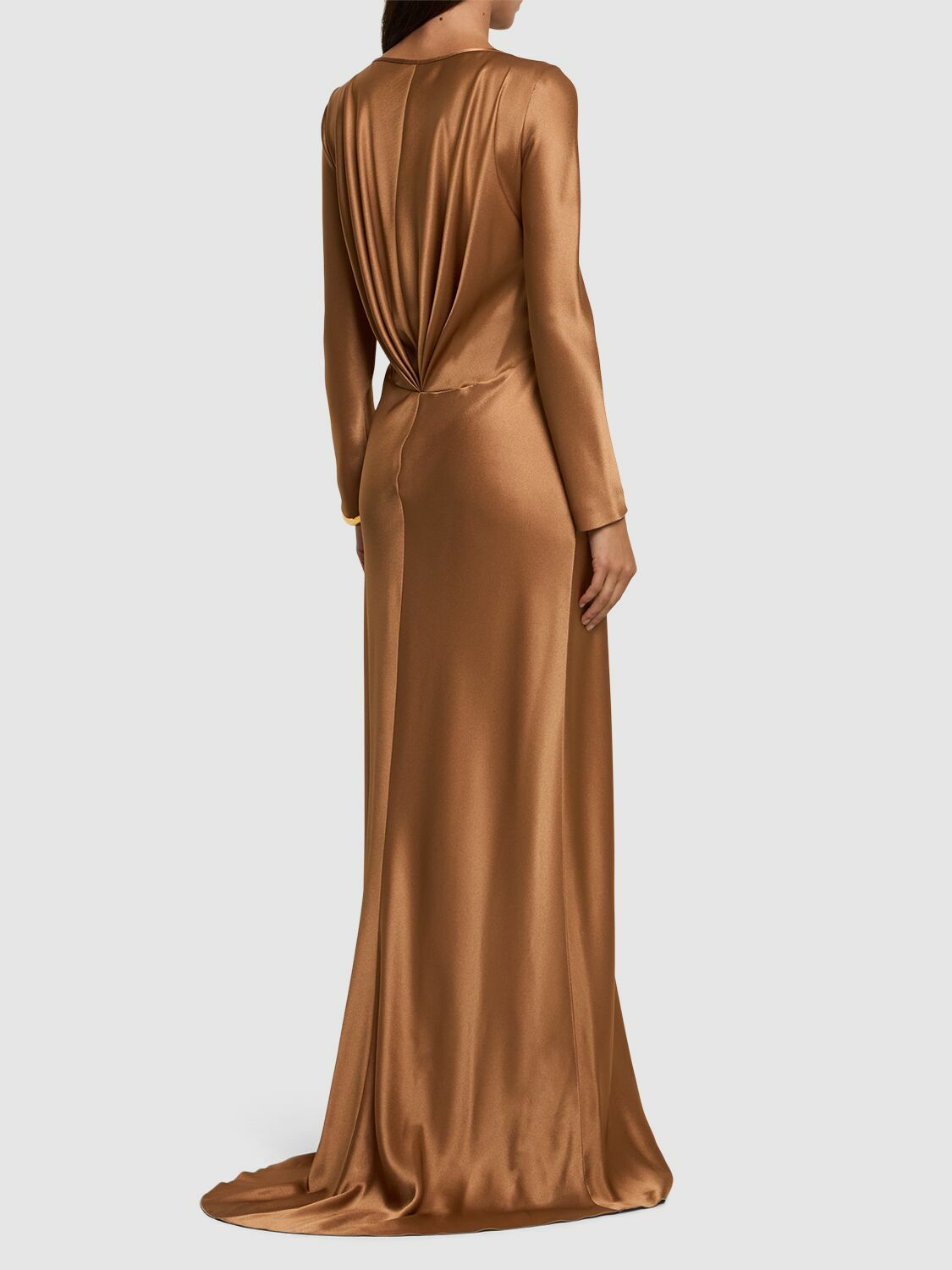 ワンピース A FERRETTI Long satin dress Long viscose satin dress | Alberta Ferretti