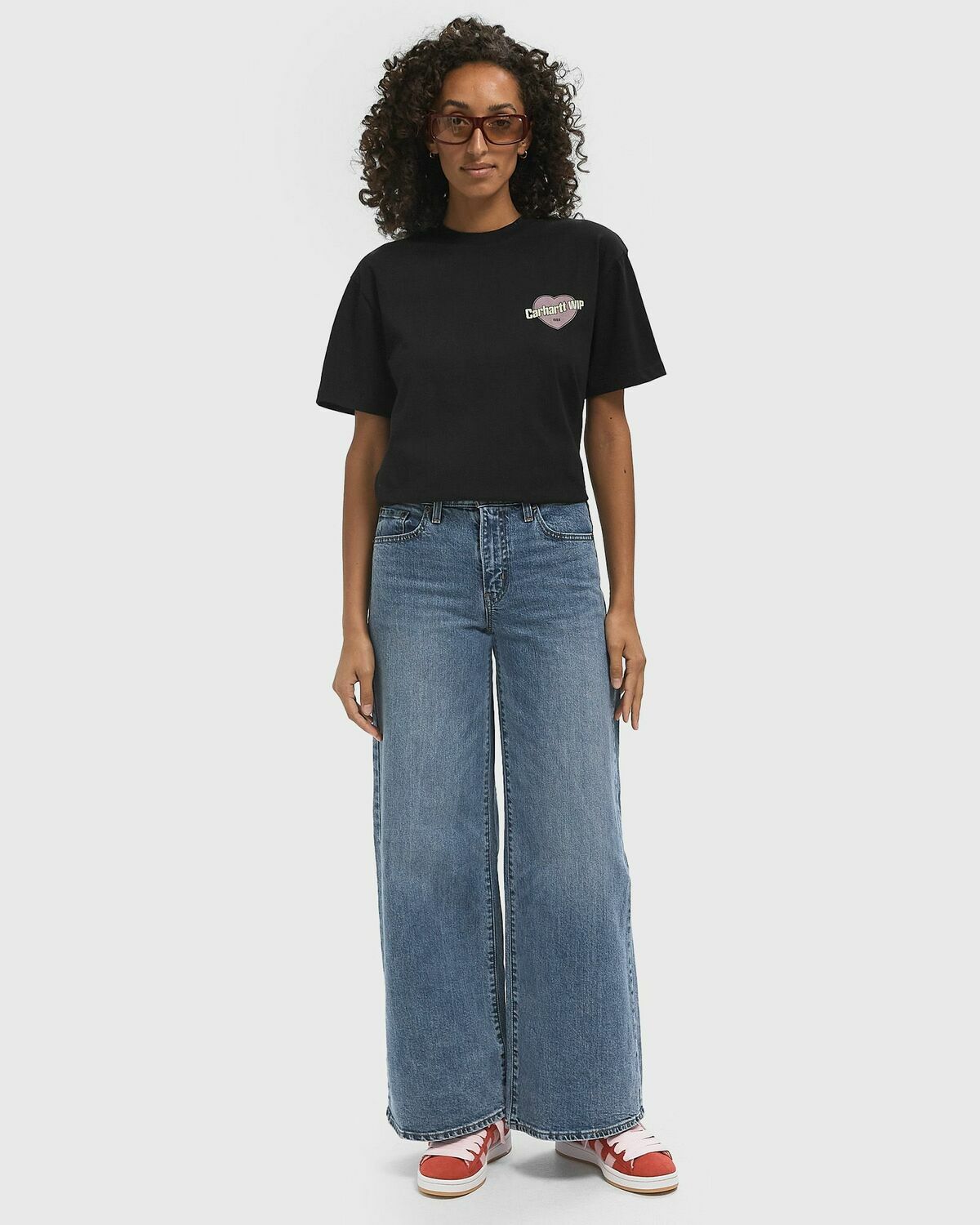 Levis 728 HR WIDE LEG Blue Womens Jeans