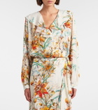 Etro Floral ruffled shirt