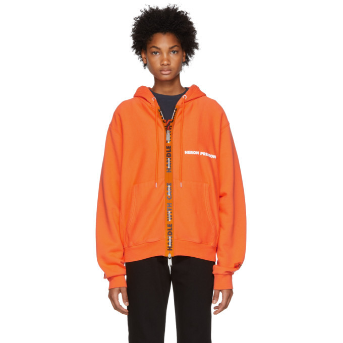 Photo: Heron Preston Orange Handle Zip Hoodie