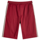 Adidas x Wales Bonner Track Shorts in Collegiate Burgundy