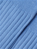 Falke - No. 13 Ribbed Pima Cotton-Blend Socks - Blue