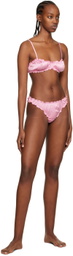softandwet SSENSE Exclusive Pink Frilled Bra