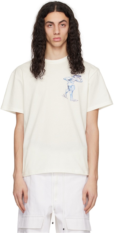 Photo: JW Anderson Off-White Placed Print T-Shirt