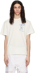 JW Anderson Off-White Placed Print T-Shirt