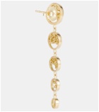 Jade Trau Margot 18kt gold drop earrings with diamonds