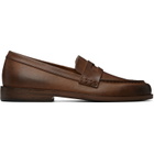 Marsèll Brown Mocasso Leather Loafers