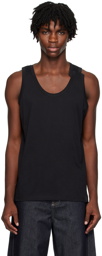 Marina Yee Black Deconstructed Tank Top