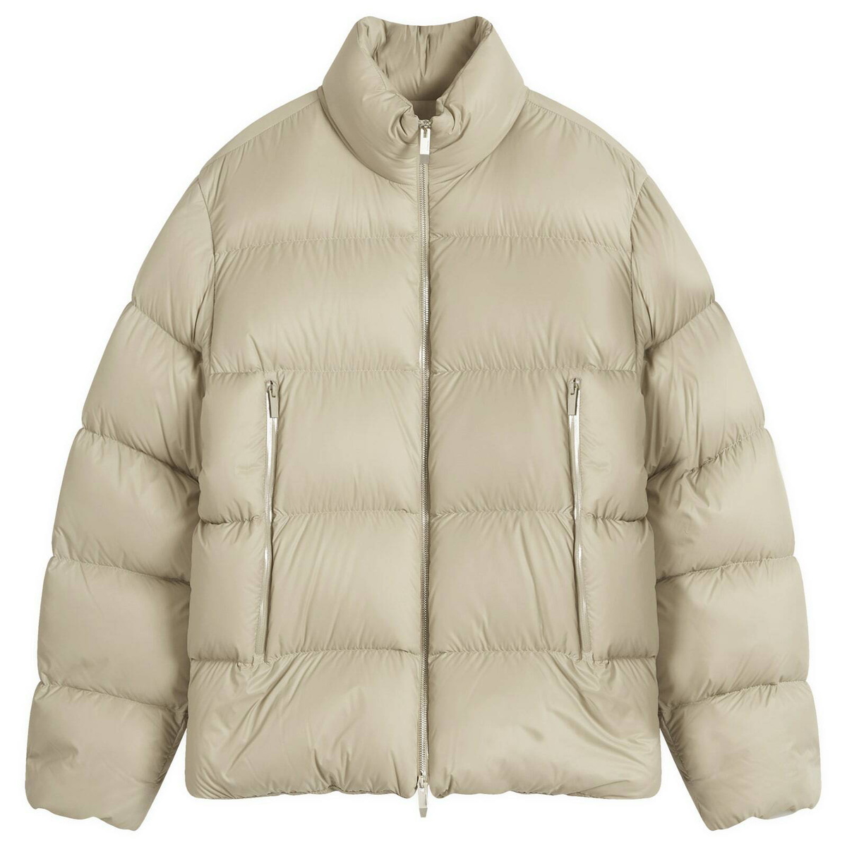 Moncler Men's Soft Touch Light Recycled Nylon Tarn Jacket in Beige