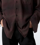 Our Legacy Above checked cotton-blend shirt