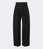 Balenciaga Wool twill barrel-leg pants